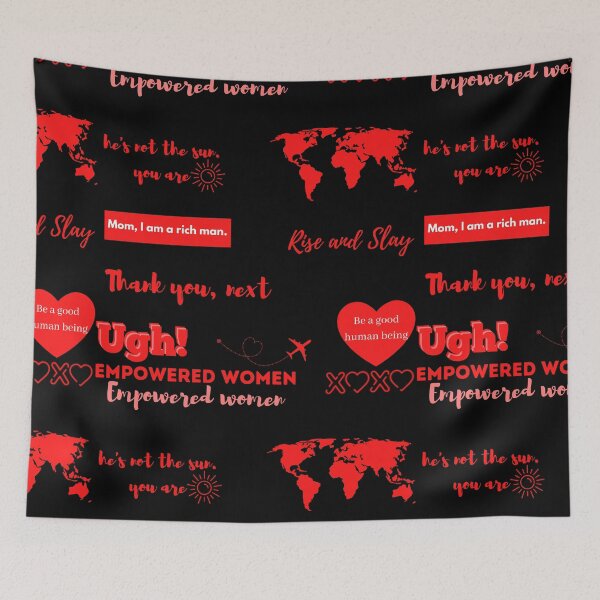 Item preview, Red Women empowerment designed and sold by Hoetoons.