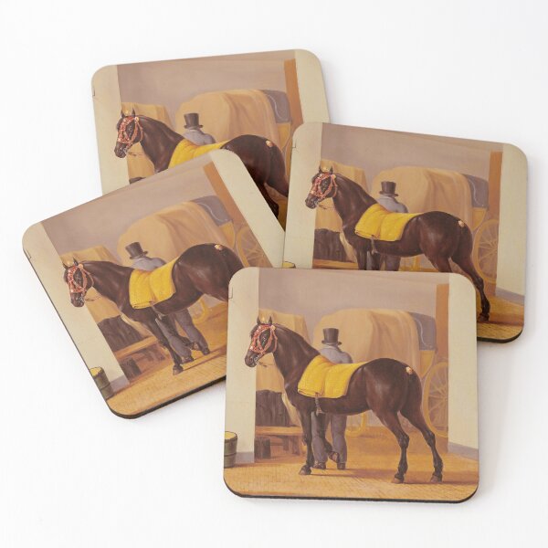 Item preview, Horse in the stable with rider, anthony obermann designed and sold by Mauswohn.