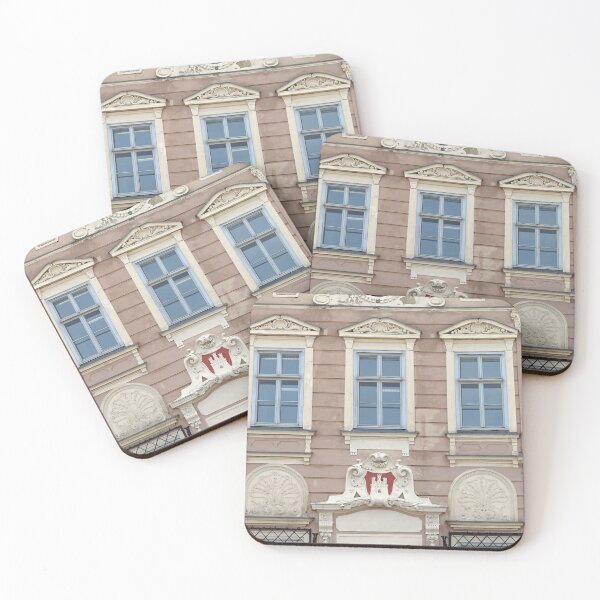 Item preview, Rathaus wall detail with clock and windows in Klosterneuburg  Lower Austria designed and sold by goceris.