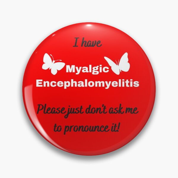 Artikelvorschau, Ich habe eine myalgische Enzephalomyelitis. Bitte bitten Sie mich nicht, sie auszusprechen (auf Rot mit Schmetterlingen). entworfen und verkauft von Chantelle Spies.