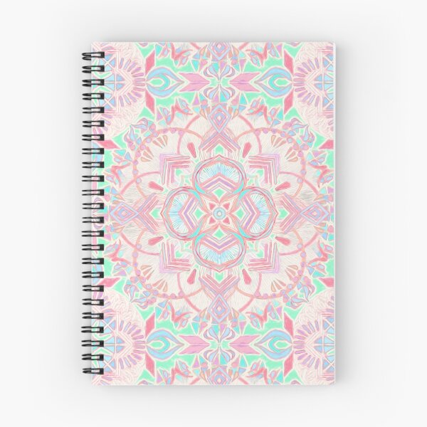 Item preview, Mint and Blush Pink Painted Mandala designed and sold by micklyn.