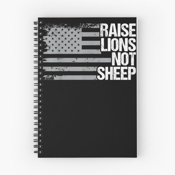 Item preview, Raise Lions Not Sheep American Patriot Patriotic Lionn designed and sold by StefanGartr.