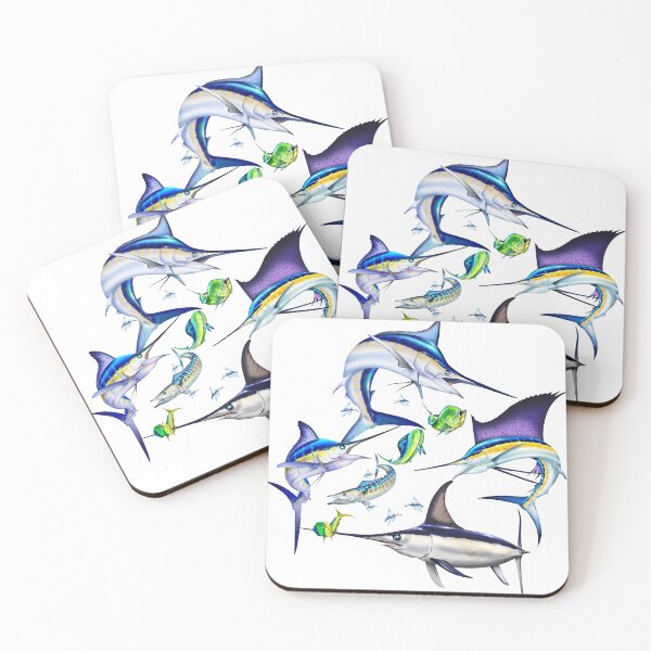 Item preview, Atlantic Billfish Mahi Mahi Wahoo and Flying Fish designed and sold by Color4Nature.