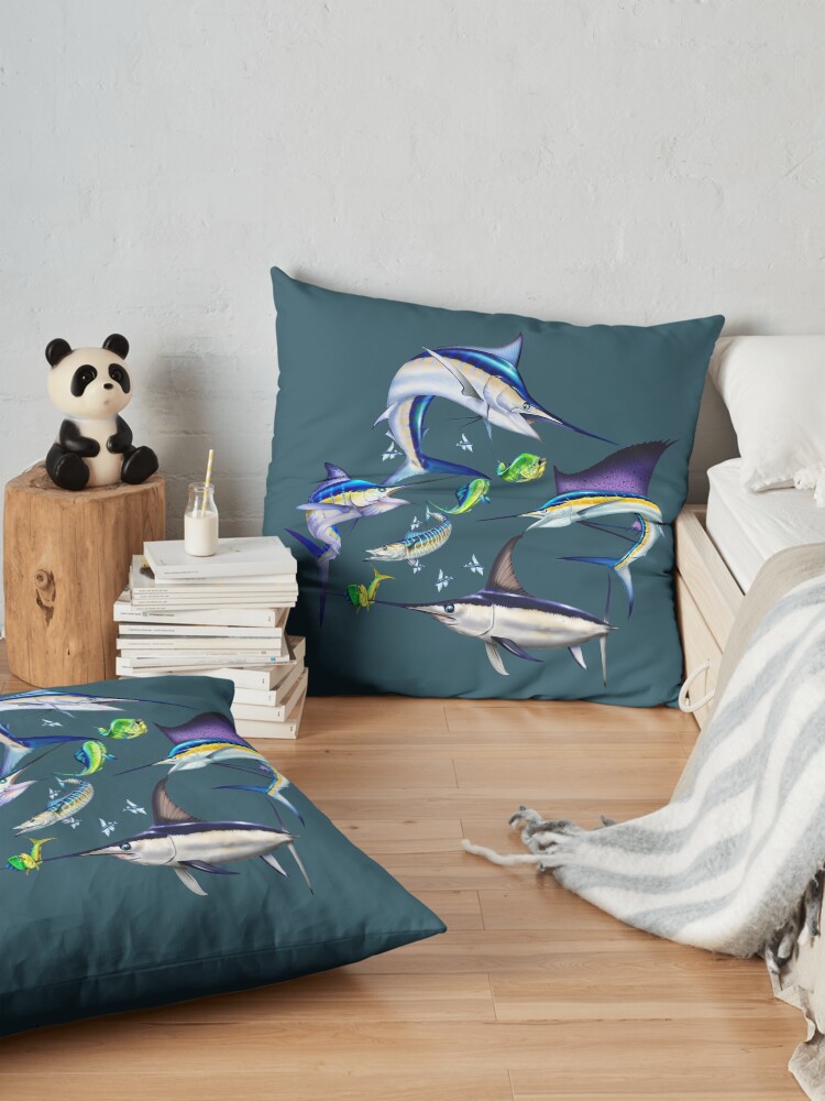 Alternate view of Atlantic Billfish Floor Pillow