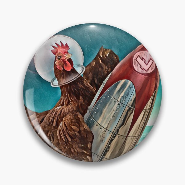 Item preview, ROCKET POWERED CHICKEN designed and sold by MoonArtBear.