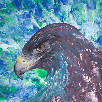 Vorschaubild zum Design Adler in Pouring Kunst (originale Farbe) von Doris Thomas