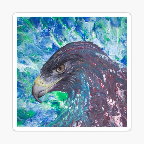 Artikel-Vorschau von Adler in Pouring Kunst (originale Farbe), designt und verkauft von Doris Thomas.