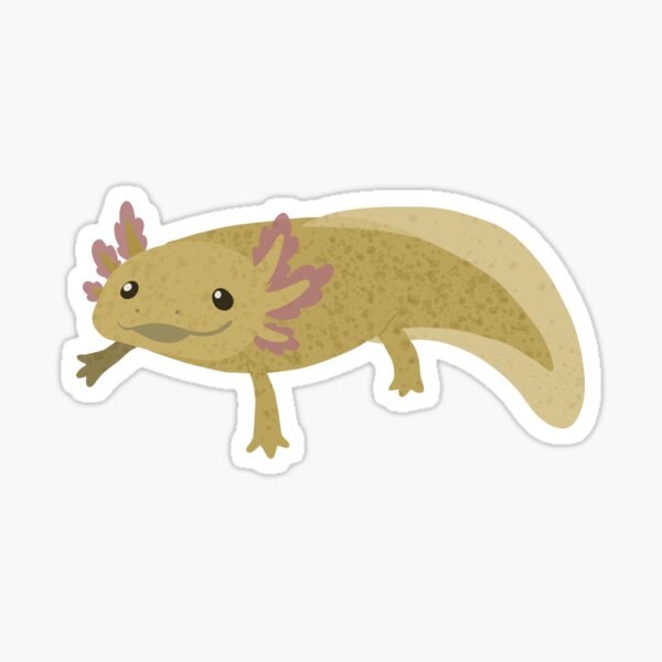 "Copper Axolotl" Sticker by shiinzi Redbubble