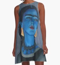 Blue Frida A-Line Dress