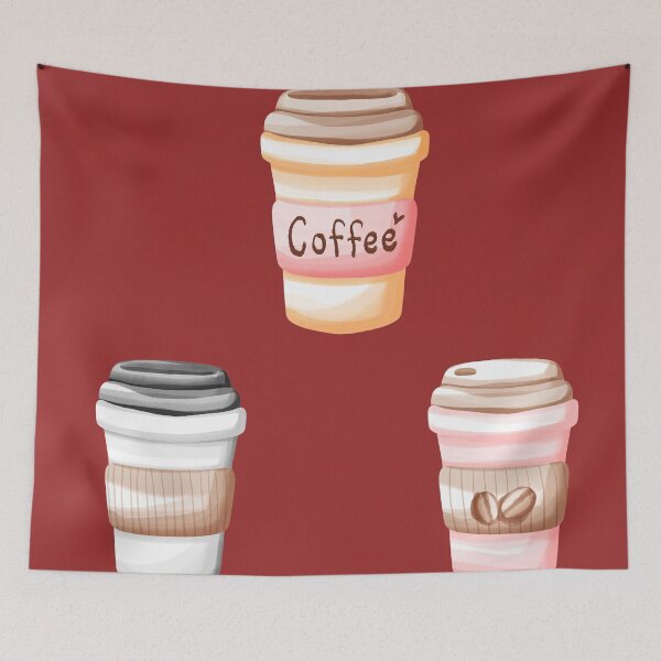 Aperçu de l'œuvre Le café c'est l'amour créée et vendue par PrettyDesigner.