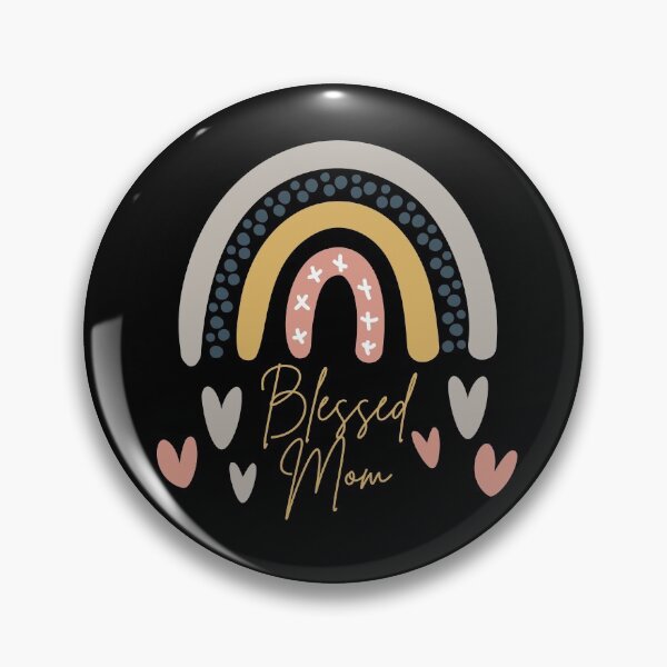 Item preview, Blessed Mom Rainbow Heart designed and sold by ModkMerch.