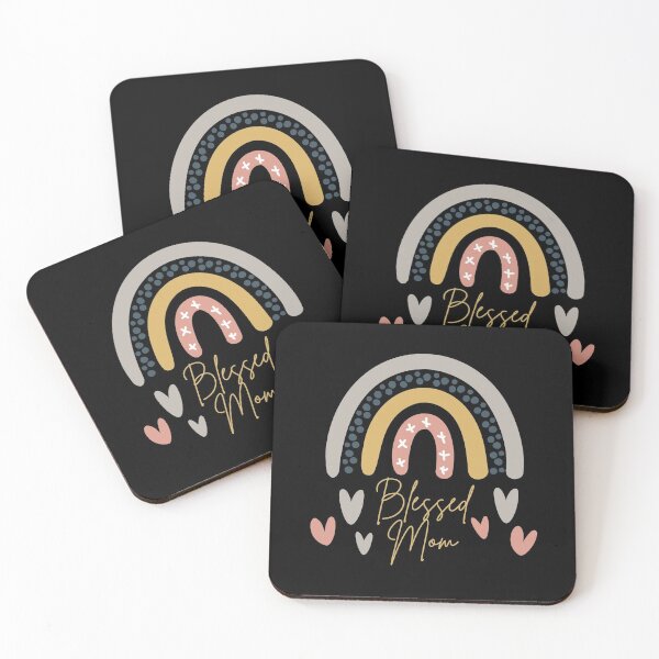 Item preview, Blessed Mom Rainbow Heart designed and sold by ModkMerch.