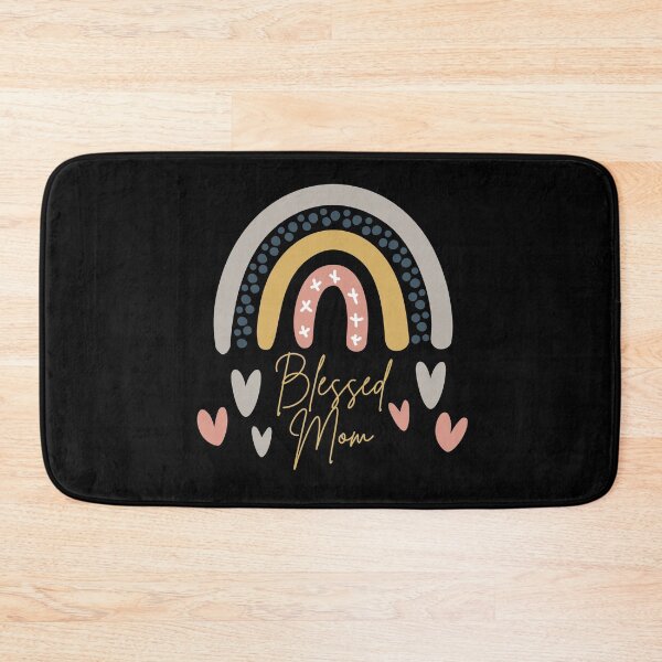Item preview, Blessed Mom Rainbow Heart designed and sold by ModkMerch.