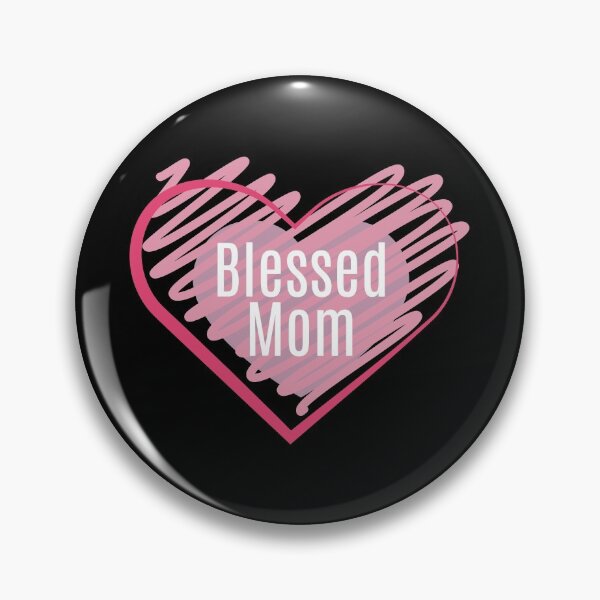 Item preview, Blessed Mom Pink Heart designed and sold by ModkMerch.