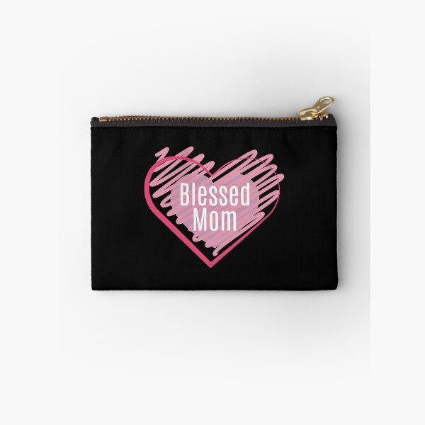 Item preview, Blessed Mom Pink Heart designed and sold by ModkMerch.