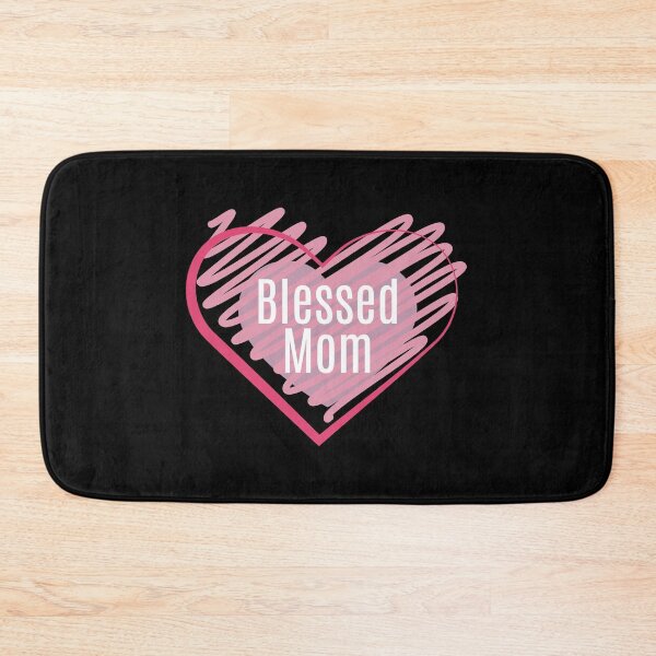Item preview, Blessed Mom Pink Heart designed and sold by ModkMerch.