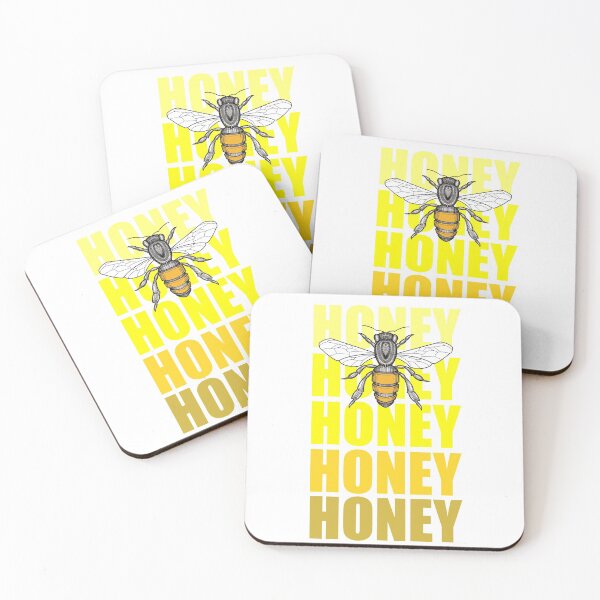 Item preview, cute wholesome bee and yellow  honey designed and sold by weilertsen.