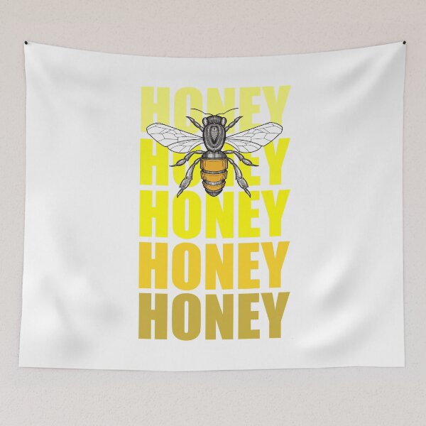 Item preview, cute wholesome bee and yellow  honey designed and sold by weilertsen.