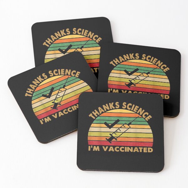 Item preview, Thanks Science I'm Vaccinated Vintage Retro Pro Vaccine designed and sold by vickiknopp.