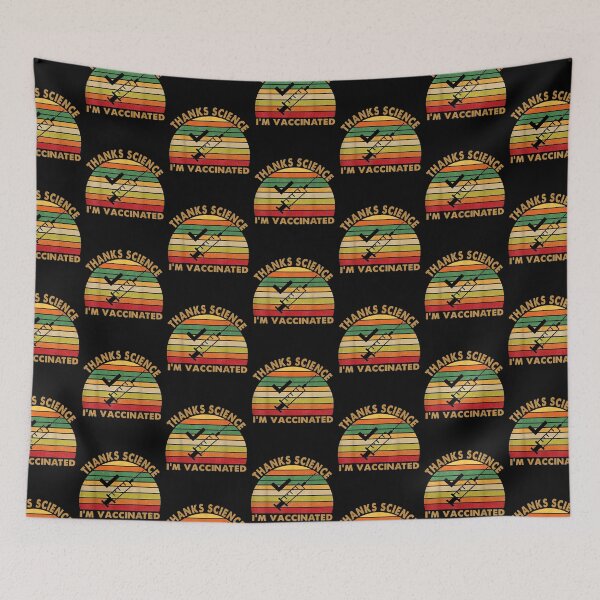 Item preview, Thanks Science I'm Vaccinated Vintage Retro Pro Vaccine designed and sold by vickiknopp.
