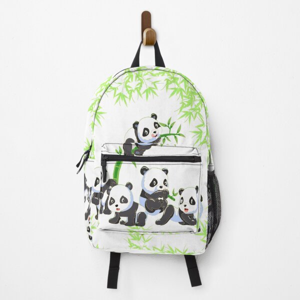 Item preview, Playful Panda Family - Cute Bamboo Forest White Background Art designed and sold by Art-PraveenRai.