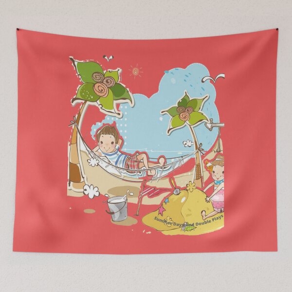 Item preview, Summer days and double plays designed and sold by Suzie-Mara.