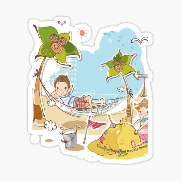 Summer days and double plays Sticker