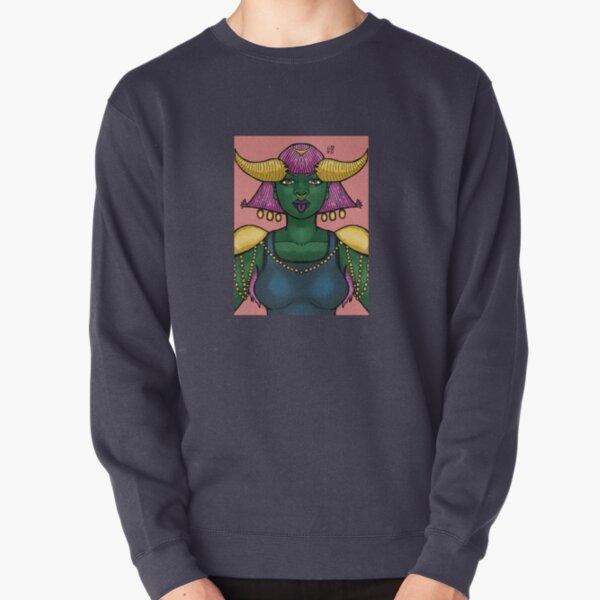 Orc Hair and Glam Girl Pullover Sweatshirt