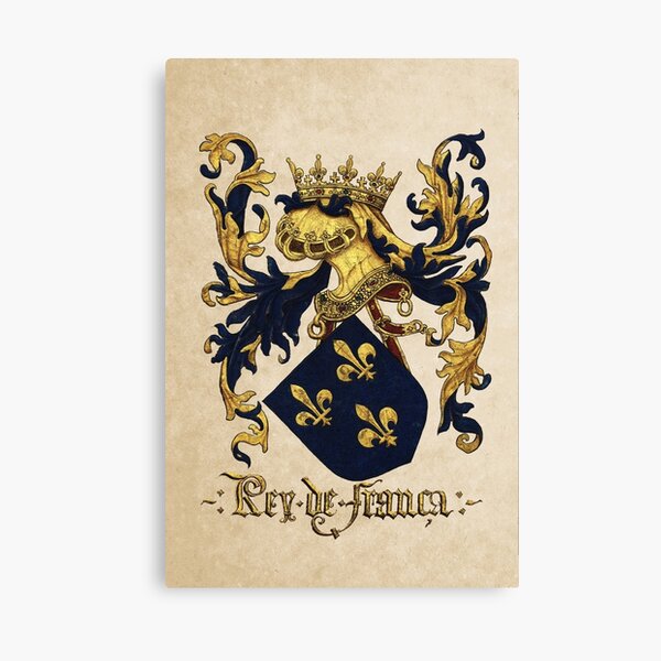 Item preview, King of France Coat of Arms - Livro do Armeiro-Mor designed and sold by Serge Averbukh Art Studio.