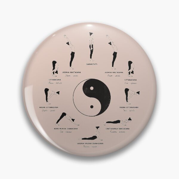 Item preview, Sun Salutation Yoga Sequence | Ashtanga Yoga Pose Illustration designed and sold by Sadhana Design Studio.