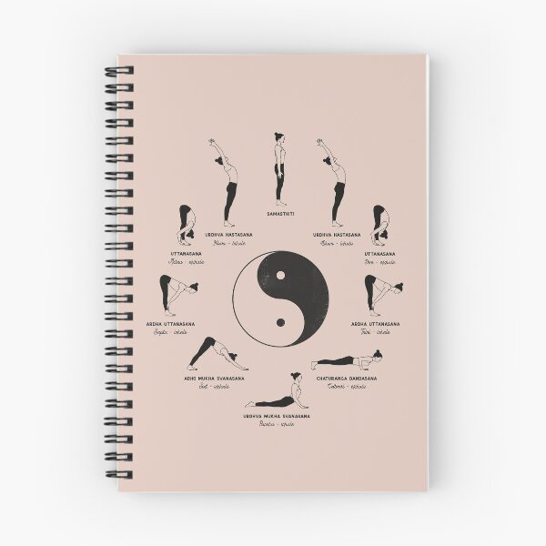 Item preview, Sun Salutation Yoga Sequence | Ashtanga Yoga Pose Illustration designed and sold by Sadhana Design Studio.