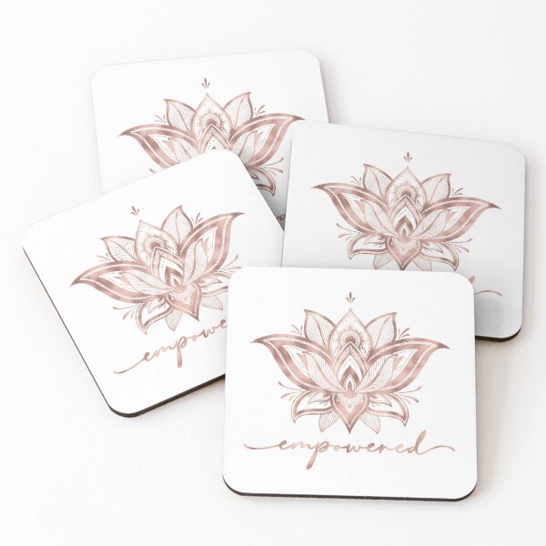 Item preview, Empowered with Lotus Mandala (Rose Gold) designed and sold by squishyrainbow.