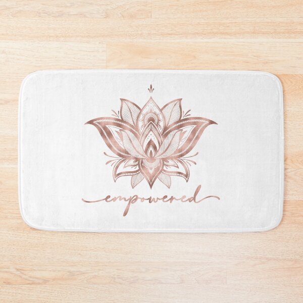 Item preview, Empowered with Lotus Mandala (Rose Gold) designed and sold by squishyrainbow.