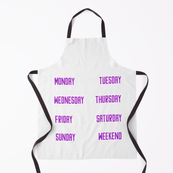Item preview, Days of the week for your planner and journal in purple - Monday Tuesday Wednesday Thursday Friday Saturday Sunday Weekend designed and sold by meraviglioso.