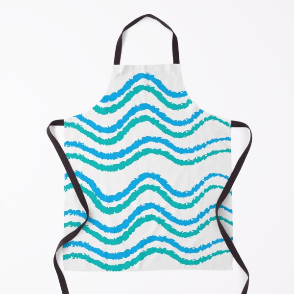 Item preview, Blue And Green Waves Pattern designed and sold by ArtbyCharmante.