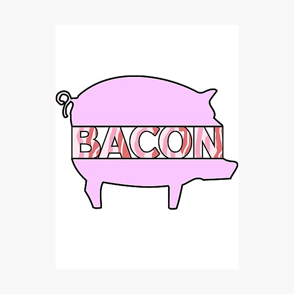 Item preview, streaky bacon strips rashers pig designed and sold by Captain-Jackson.