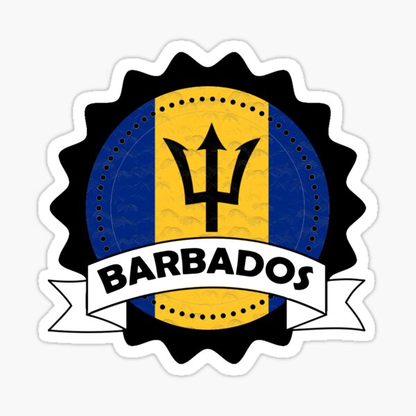 Item preview, Barbados Emblem-Badge-Flag designed and sold by Gina-Driada.