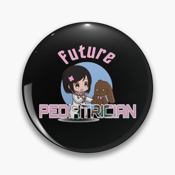 Item preview, pediatrics, future pediatrician examining a toy designed and sold by doctors-apparel.
