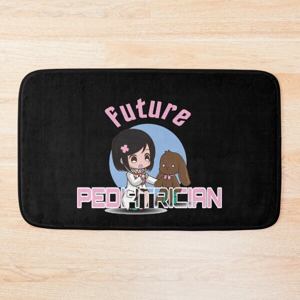 Item preview, pediatrics, future pediatrician examining a toy designed and sold by doctors-apparel.