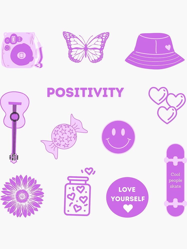 Cute purple | Sticker