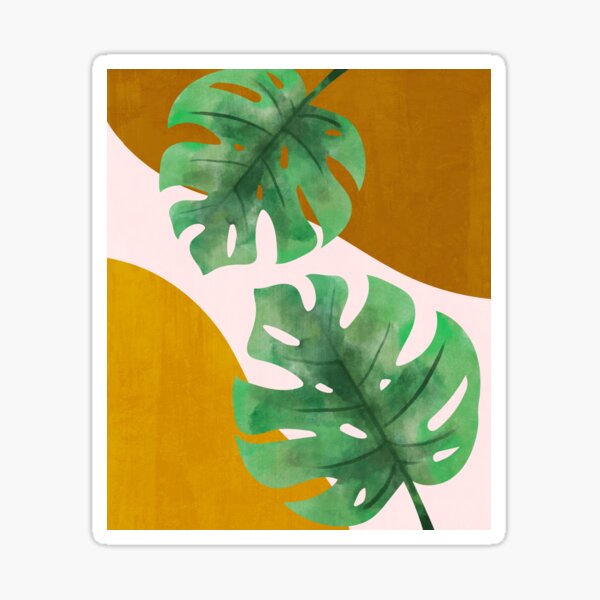 Botanical Abstract organic Sticker