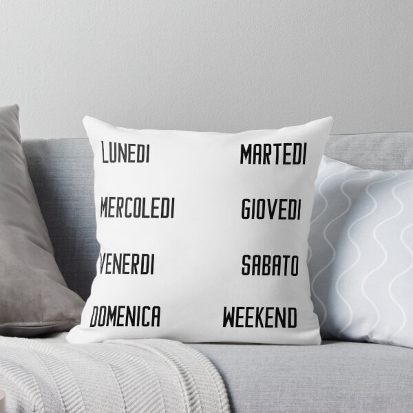 Item preview, Italian days of the week for your planner and journal in black - lunedi, martedi, mercoledi, giovedi, venerdi, sabato, domenica designed and sold by meraviglioso.
