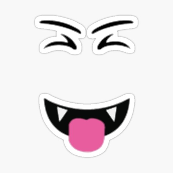Roblox Face Stickers Redbubble - happy face decal roblox