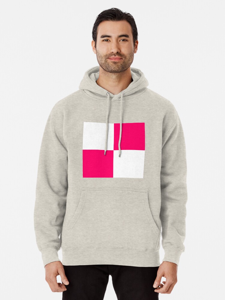 fluorescent pink hoodie