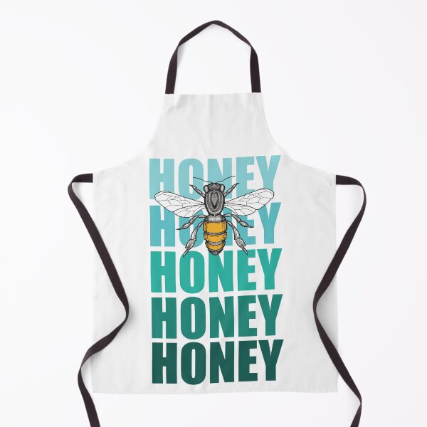 Item preview, cute wholesome bee and turquoise   honey honey lettering designed and sold by weilertsen.