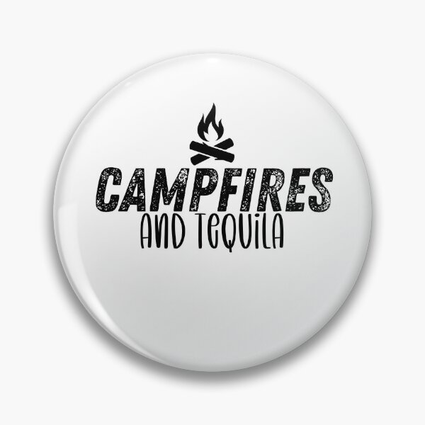 Artikelvorschau, Campfires And Tequila - Funny Camping entworfen und verkauft von cannabipedia420.