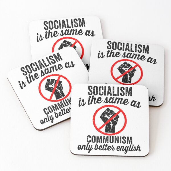 Artikelvorschau, Sozialismus ist das gleiche wie Kommunismus nur besseres Englisch, sozialistische Distanzierung, antisozialistische Zitate, antikommunistische Zitate, antikommunistisches, antisozialistisches, sozialistisch distanzierendes Hemd entworfen und verkauft von T-DESIGNEDZ.