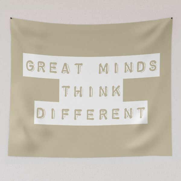 Item preview, Great minds think different designed and sold by ShopNicolexo.