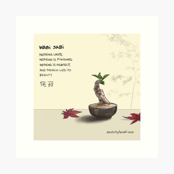 Item preview, Wabi sabi designed and sold by Sketchplanations.