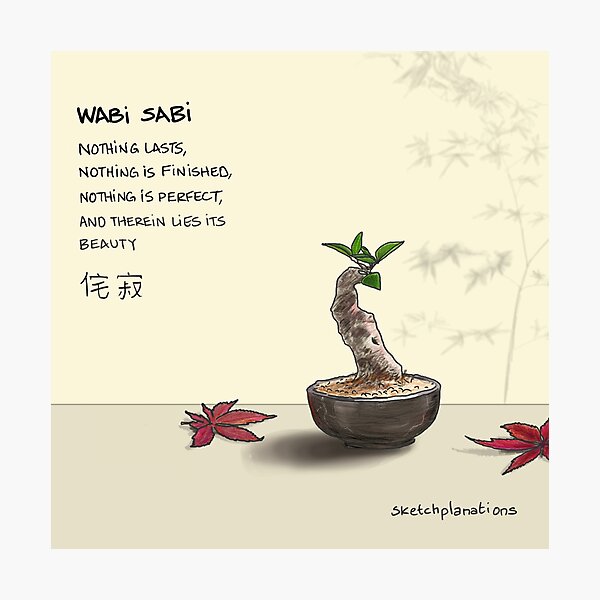 Item preview, Wabi sabi designed and sold by Sketchplanations.